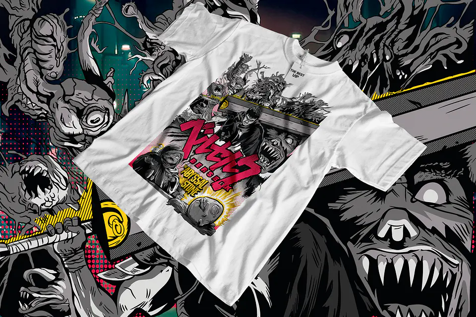 ⚔️ Coleção T-Shirts Anime Dark Fantasy | Estilo Manga & Pop Culture Europe 5