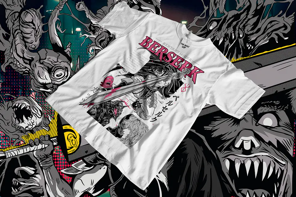 ⚔️ Coleção T-Shirts Anime Dark Fantasy | Estilo Manga & Pop Culture Europe 7