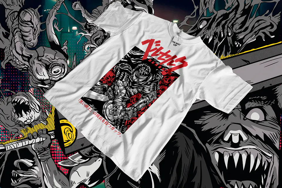 ⚔️ Coleção T-Shirts Anime Dark Fantasy | Estilo Manga & Pop Culture Europe 8