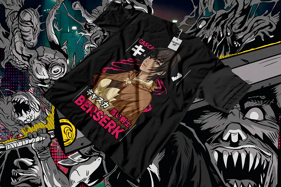 ⚔️ Coleção T-Shirts Anime Dark Fantasy | Estilo Manga & Pop Culture Europe 15