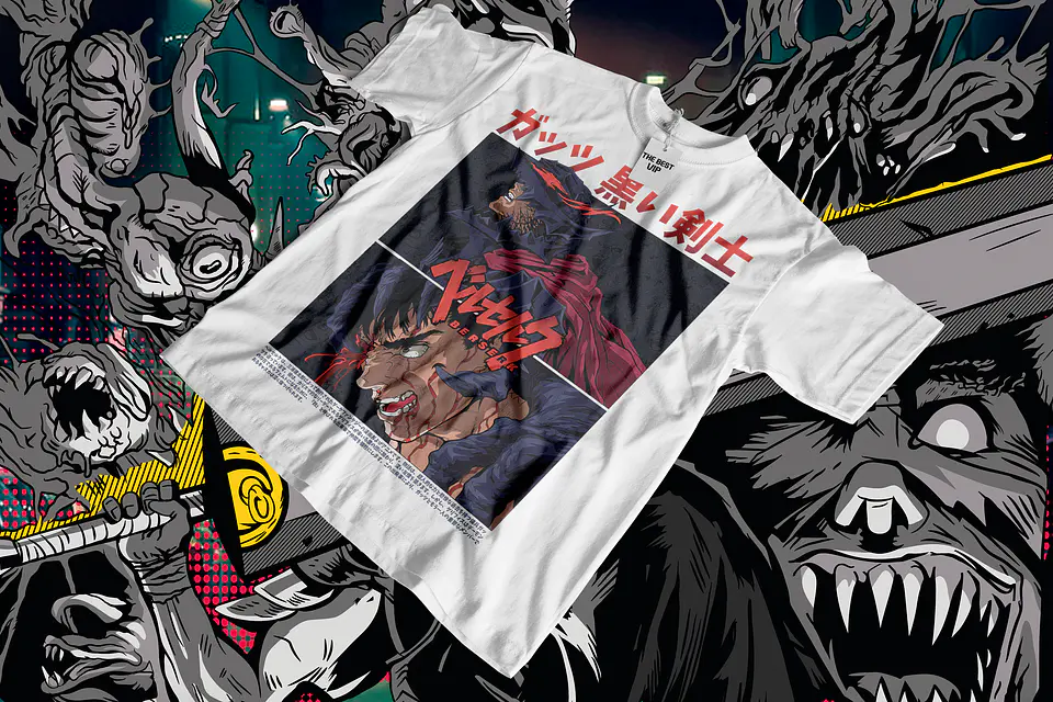 ⚔️ Coleção T-Shirts Anime Dark Fantasy | Estilo Manga & Pop Culture Europe 16