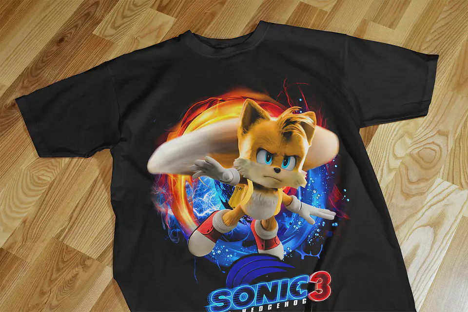 T-shirts Temáticas Inspiradas no Universo Sonic 3 ⚡🔥 1