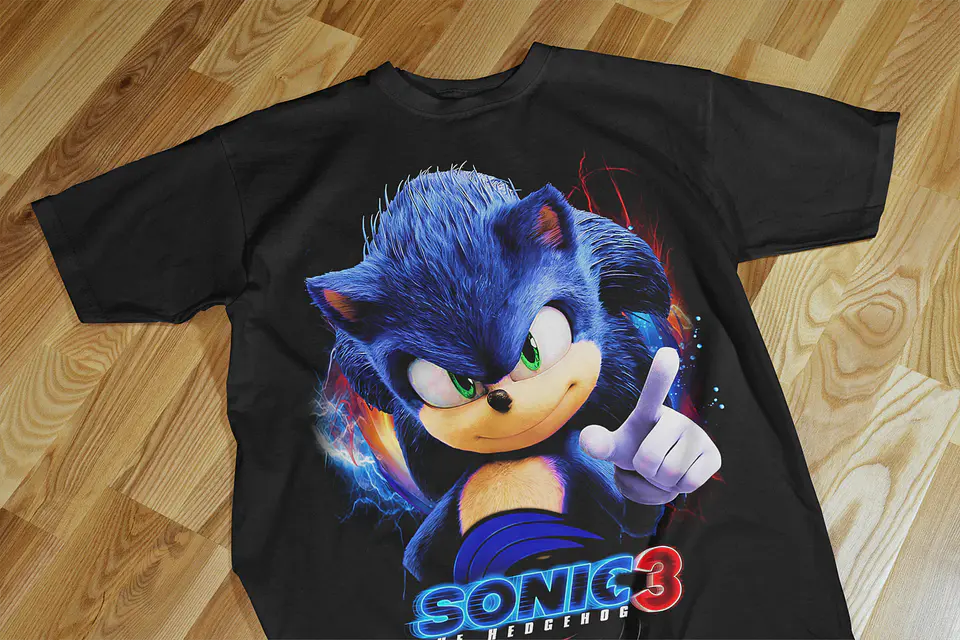 T-shirts Temáticas Inspiradas no Universo Sonic 3 ⚡🔥 5