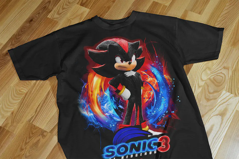 T-shirts Temáticas Inspiradas no Universo Sonic 3 ⚡🔥 6