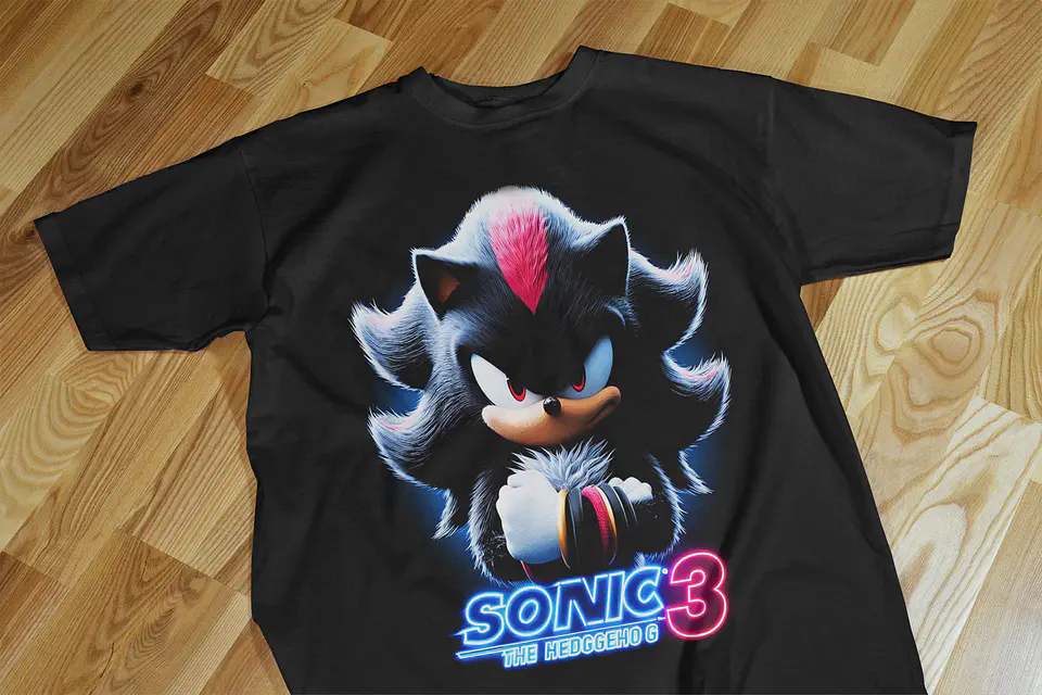 T-shirts Temáticas Inspiradas no Universo Sonic 3 ⚡🔥 8