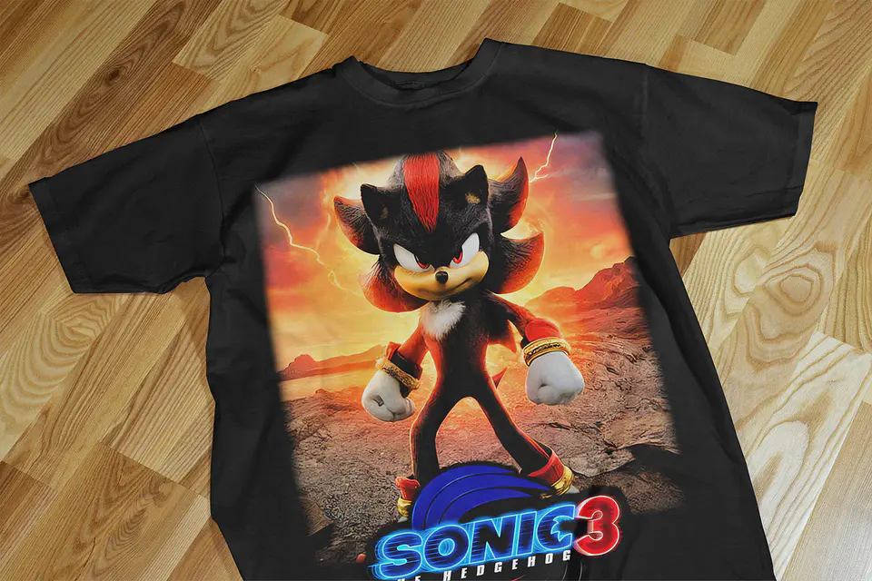 T-shirts Temáticas Inspiradas no Universo Sonic 3 ⚡🔥 10