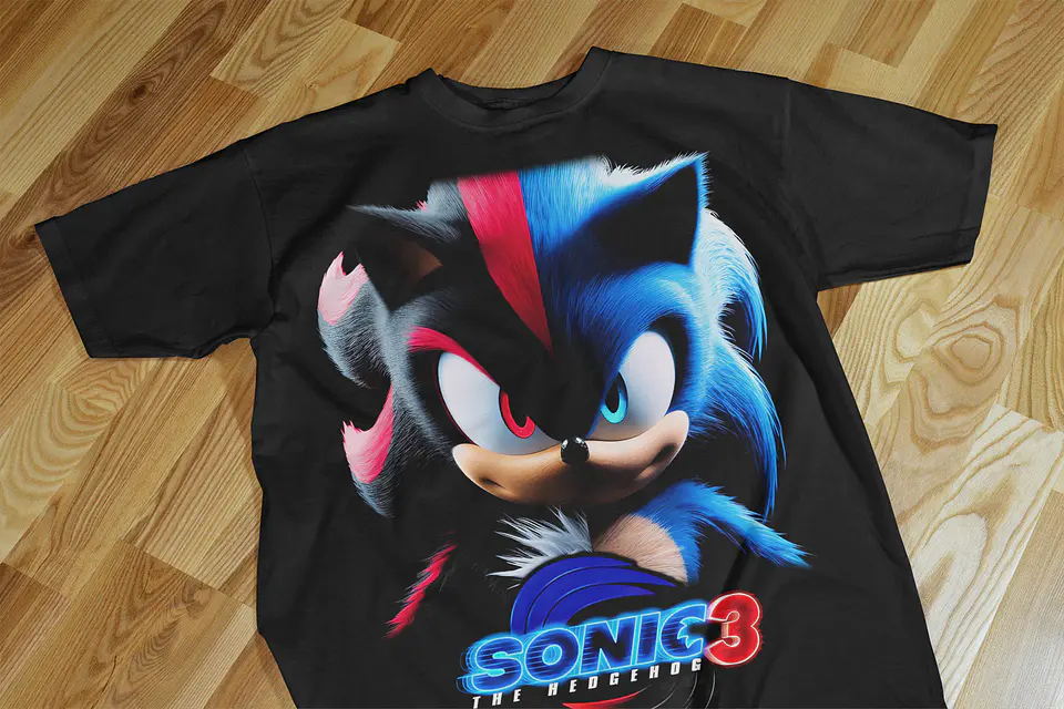 T-shirts Temáticas Inspiradas no Universo Sonic 3 ⚡🔥 11