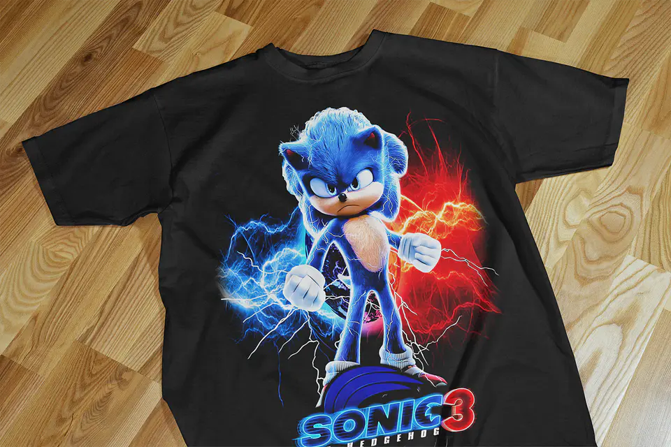 T-shirts Temáticas Inspiradas no Universo Sonic 3 ⚡🔥 13