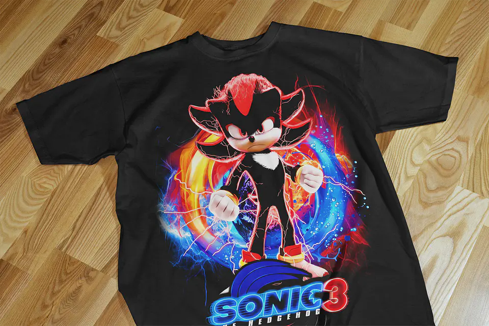 T-shirts Temáticas Inspiradas no Universo Sonic 3 ⚡🔥 14