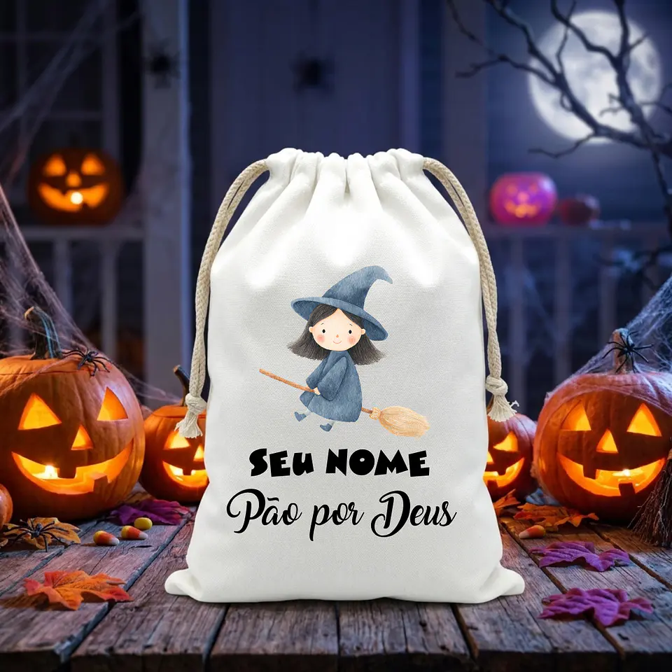 Saco Pão por Deus Personalizado com Nome – Coleção Especial Halloween 11