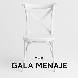 Sillas Crossback blancas y negras