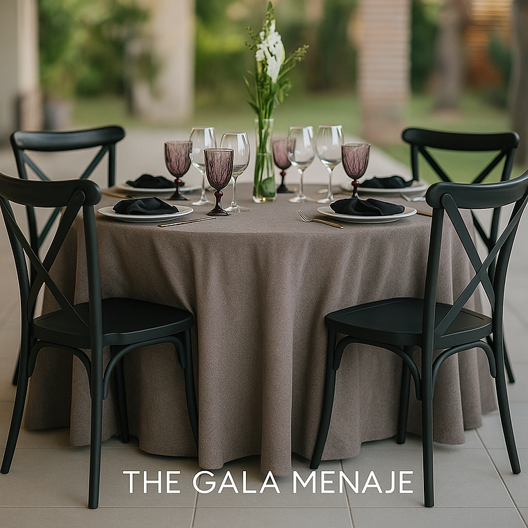 Sillas Crossback blancas y negras 3