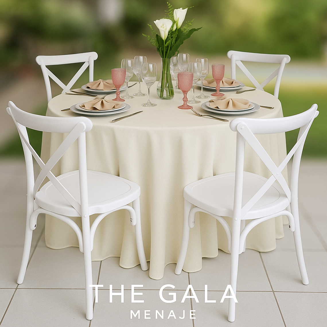 Sillas Crossback blancas y negras 4