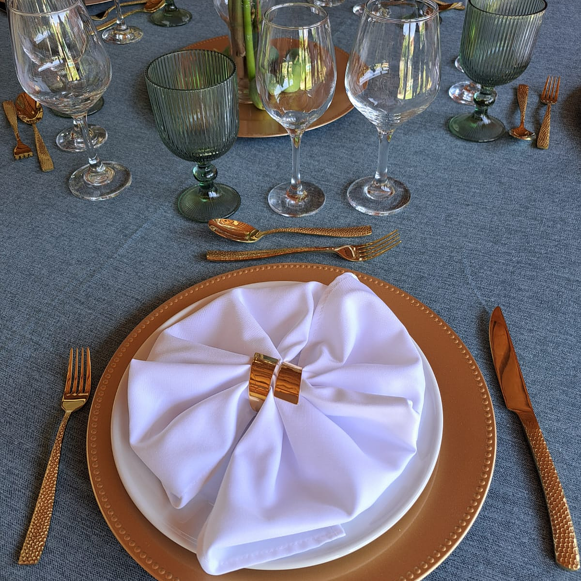 Servilletas de tela lino y algodón 5