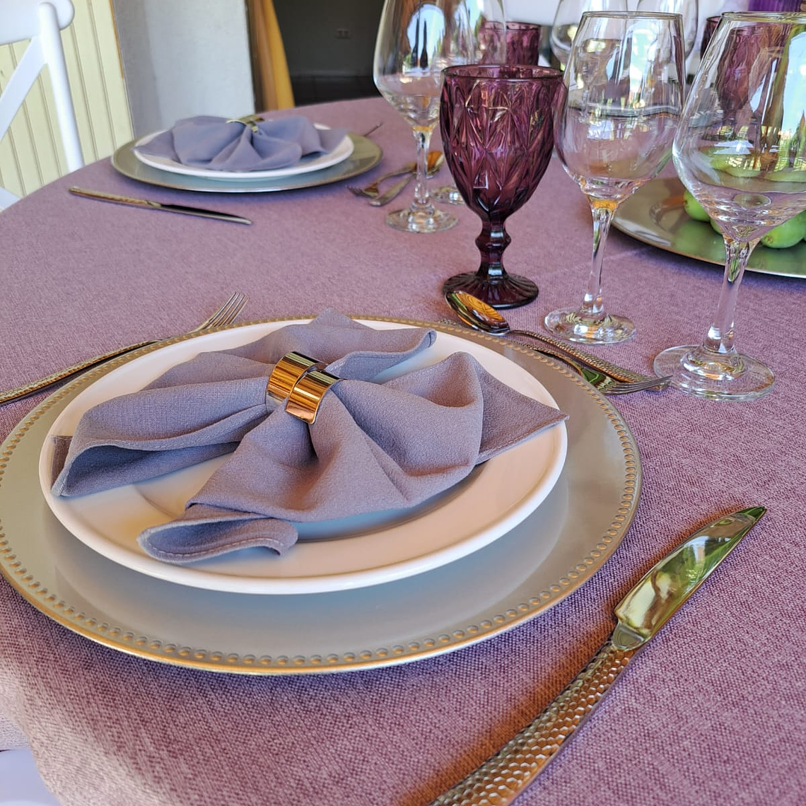 Servilletas de tela lino y algodón 6