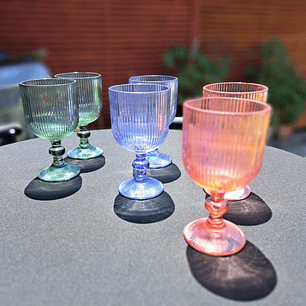 Set de copas Allegra Mixed Colores 360 cc x6