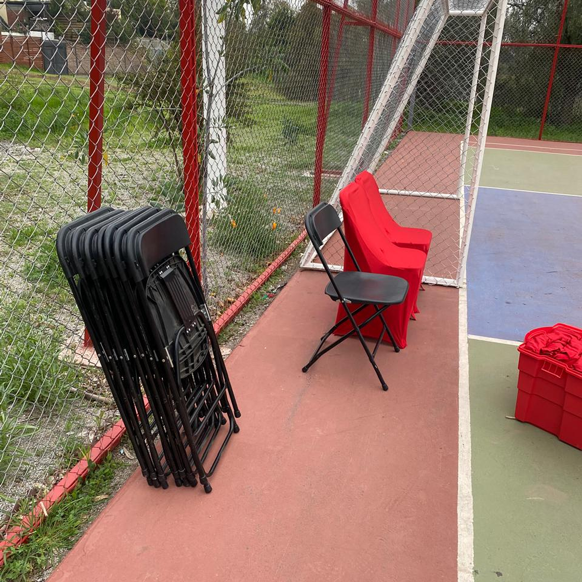 Fundas para sillas spandex blanco, azul y rojo 3