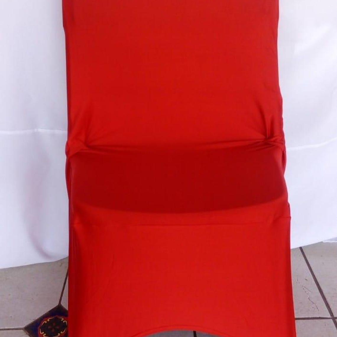 Fundas para sillas spandex blanco, azul y rojo 5