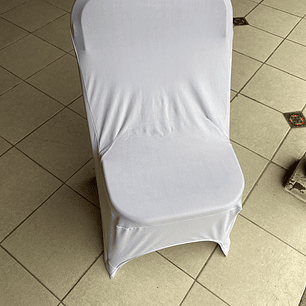 Fundas para sillas spandex blanco, azul y rojo