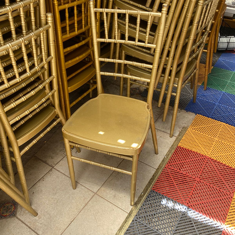 Sillas boda chiavari metal doradas [USADAS] 1