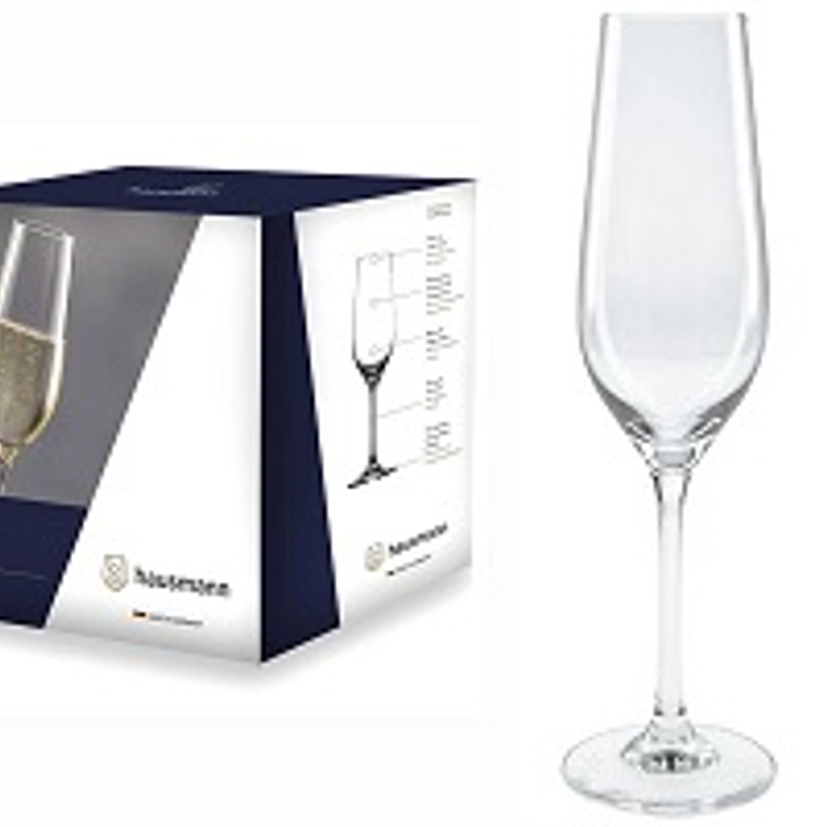 SET X 6 COPAS CHAMPAGNE PHOENIX 244 ML # 65500026/120705  HAUSMANN     INVS 1