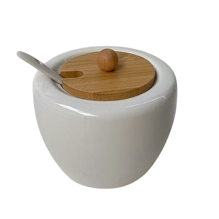 AZUCARERA C/CUCHARITA Y T/MADERA 370 GR BY059 (OCS) 1