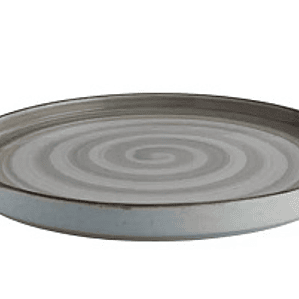 PLATO TENDIDO 27.9CM RUSTIC ARTISAN GRIS  PA1607992812