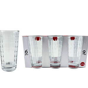 SET X 6 VASOS LABRADO OTTO/OVERETTA MT12-90/3-2GWP