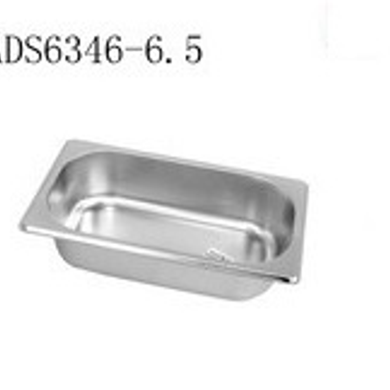 BANDEJA ACERO CHICA 202 1/4 AGP6346-6.5 (26X16X6.5 CM)   901 1