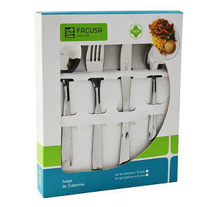 SET CUBIERTOS X 16 MESA MOD LUNA ( 017016001 )