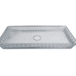 FUENTE RECTANG. VIDRIO OLD 33x16 CM OCT-P156114E-1