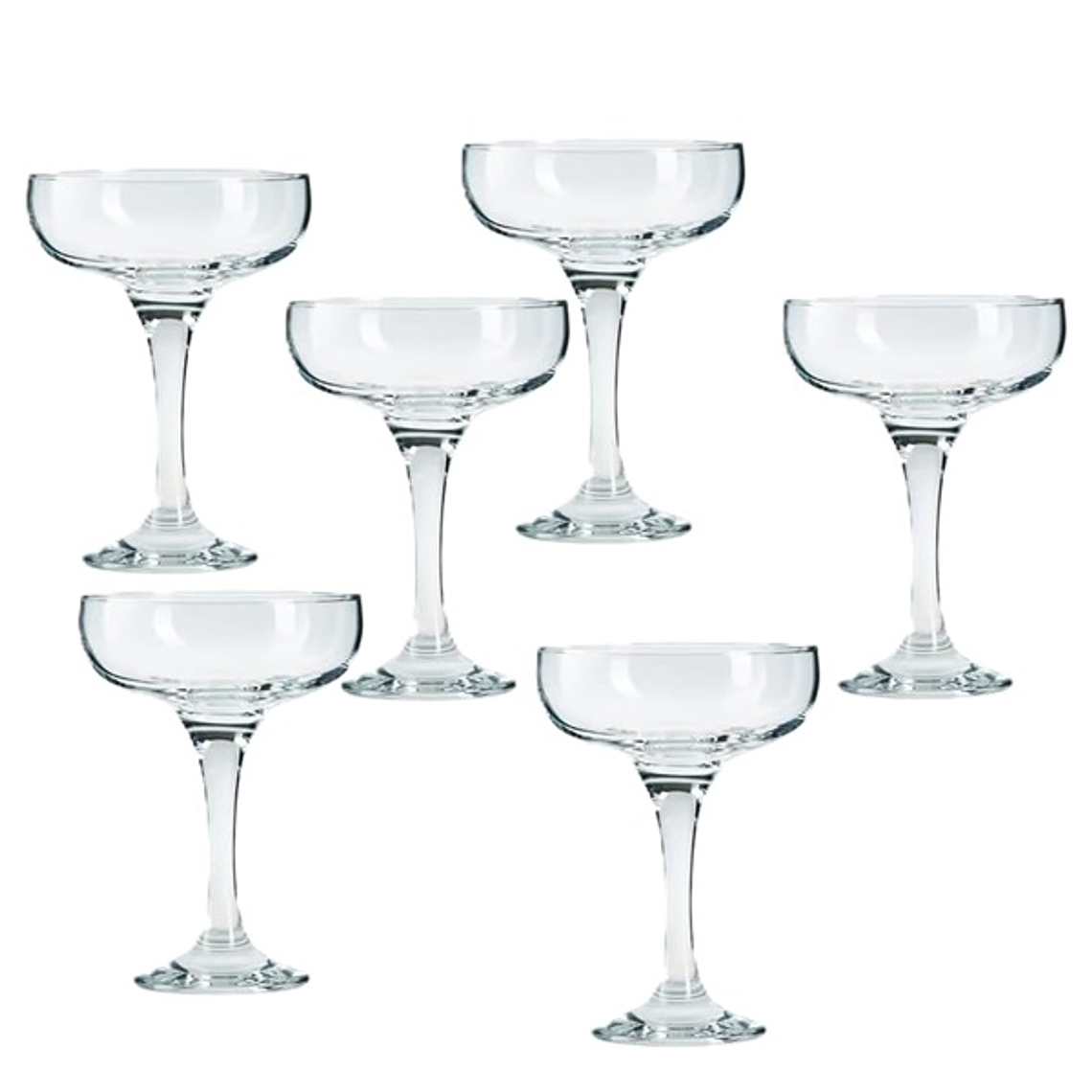 SET X 6 COPAS MISKET CHAMPAGNE 235CC LV-MIS550F 1