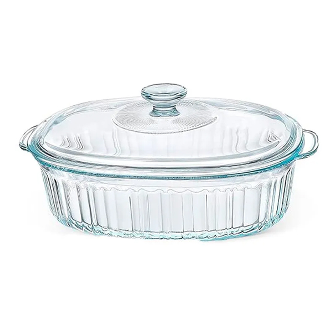 CACEROLA VIDRIO BOROSILICATO OVALADO P/HORNEAR 1.8L  #GC-O1800 1