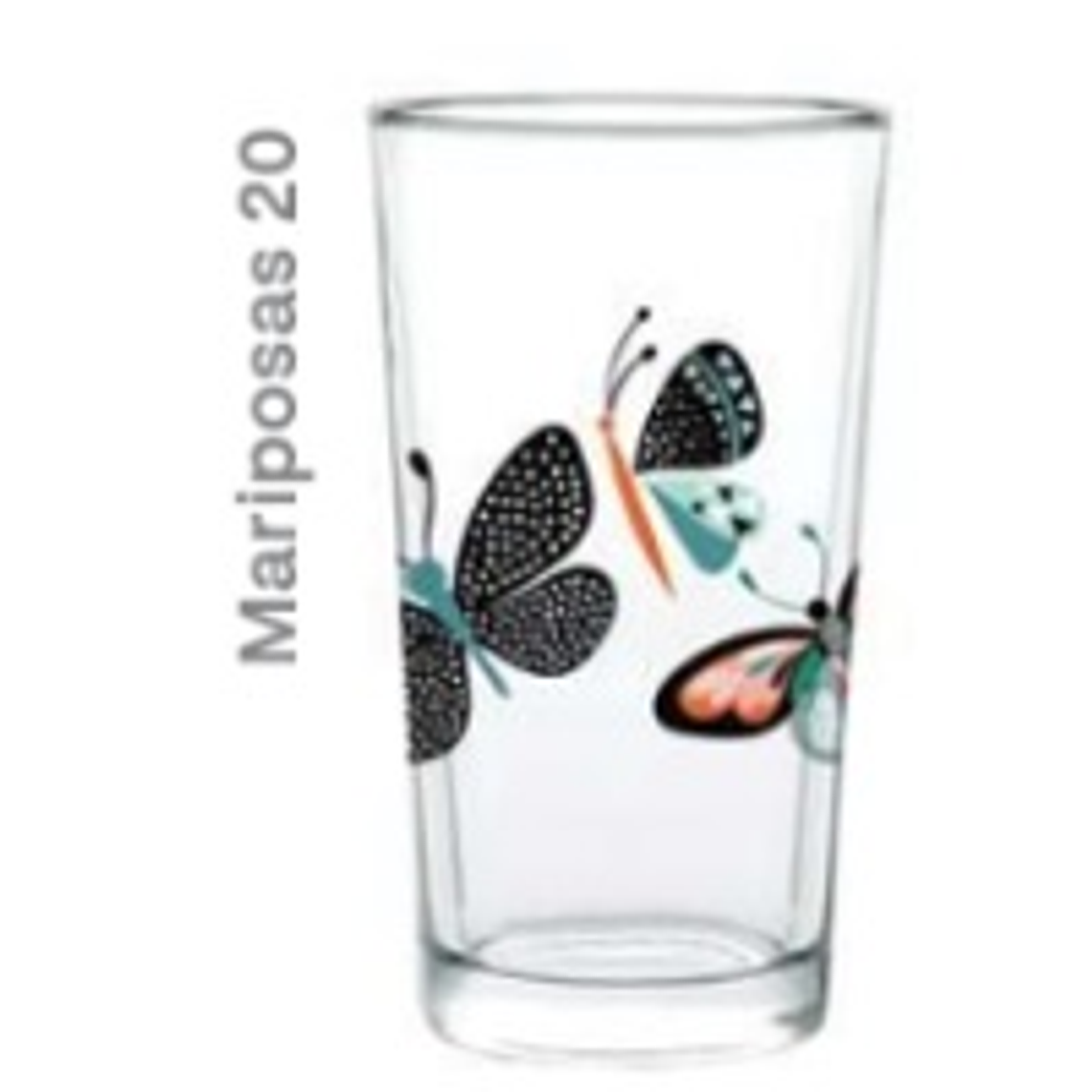 VASO CAN HERRADURA BEBIDA DEC. MARIPOSA 20 # 0124CD6  055 1