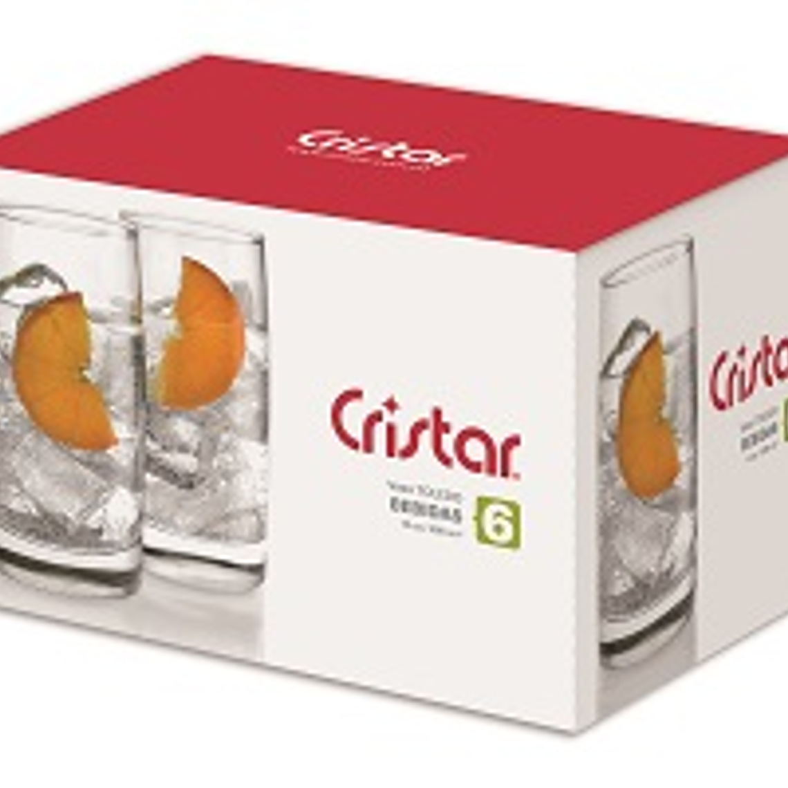 VASO TOLEDO BEBIDAS X 6 PZ ESTUCHE  0463EL6UY 1