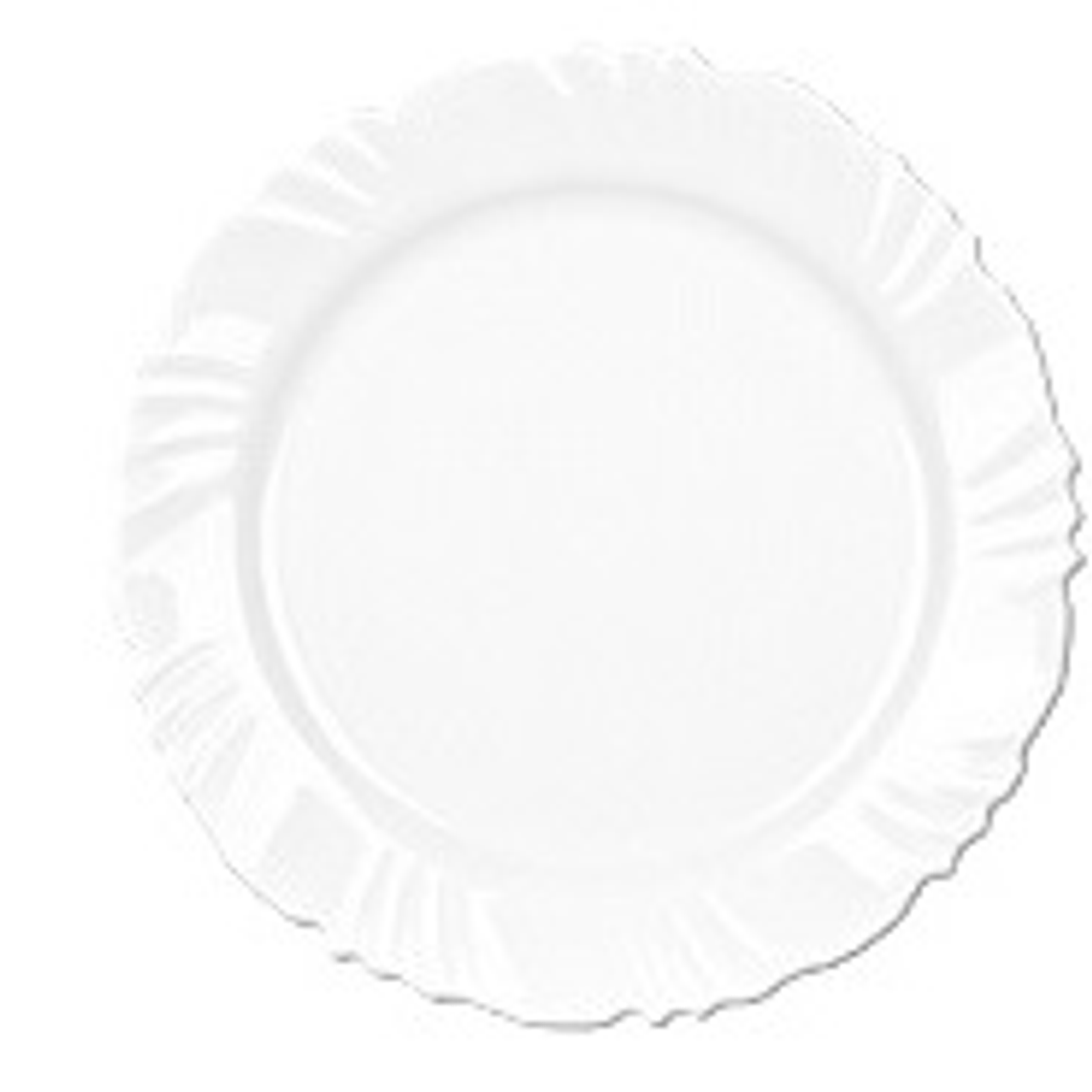 PLATO TENDIDO PETALA 25.5 CM OPALINE # 5744  1