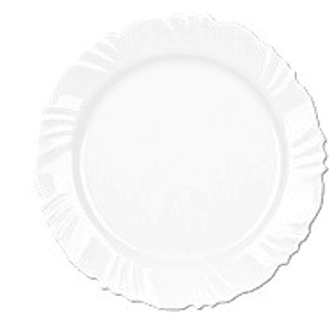 PLATO TENDIDO PETALA 25.5 CM OPALINE # 5744 