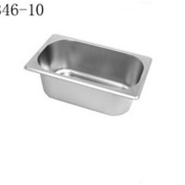 BANDEJA ACERO MEDIANA 202 1/4 AGP6346-10 (26X16X10 CM)   901 1