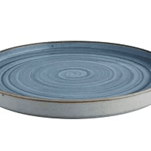 PLATO TENDIDO 27.9CM RUSTIC ARTISAN AZUL  PA1604992812