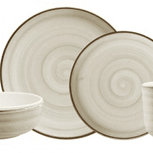 VAJILLA 4/16 CAOBA GRIS VL1607040116 HOGAR