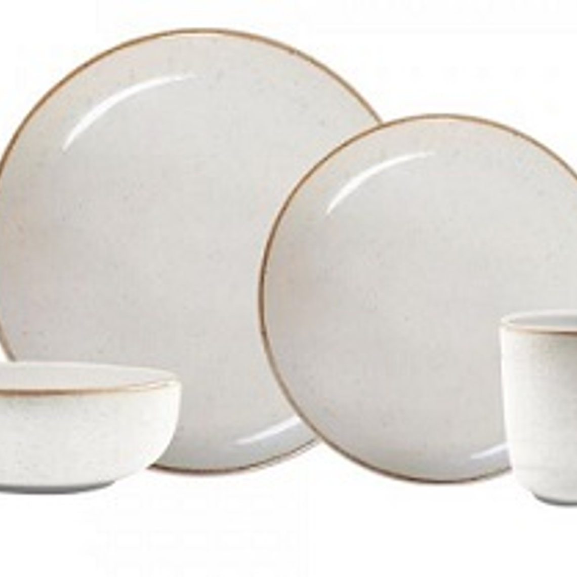 VAJILLA 4/16 CAOBA BEIGE VL1605040116 HOGAR 1