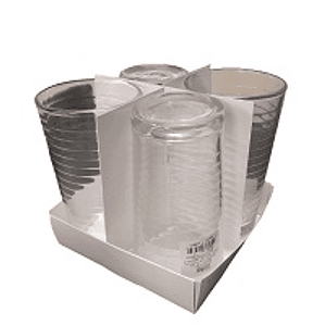 JGO VASO X4PZ AV LISO OPTICO 11.3OZ 0292
