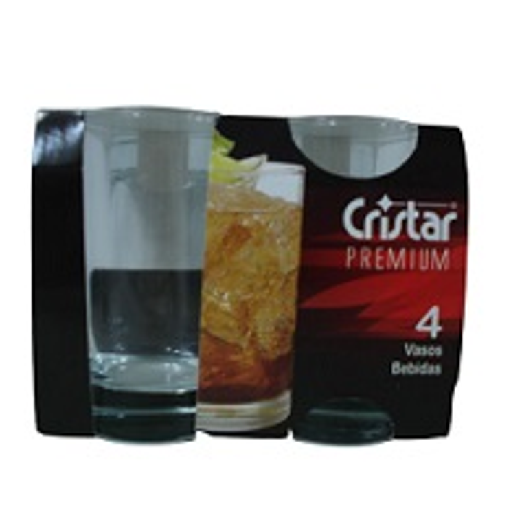 JGO VASO X4PZ LISO LEX.BEBIDA 0044CL4 PREMIUM BLACK 1