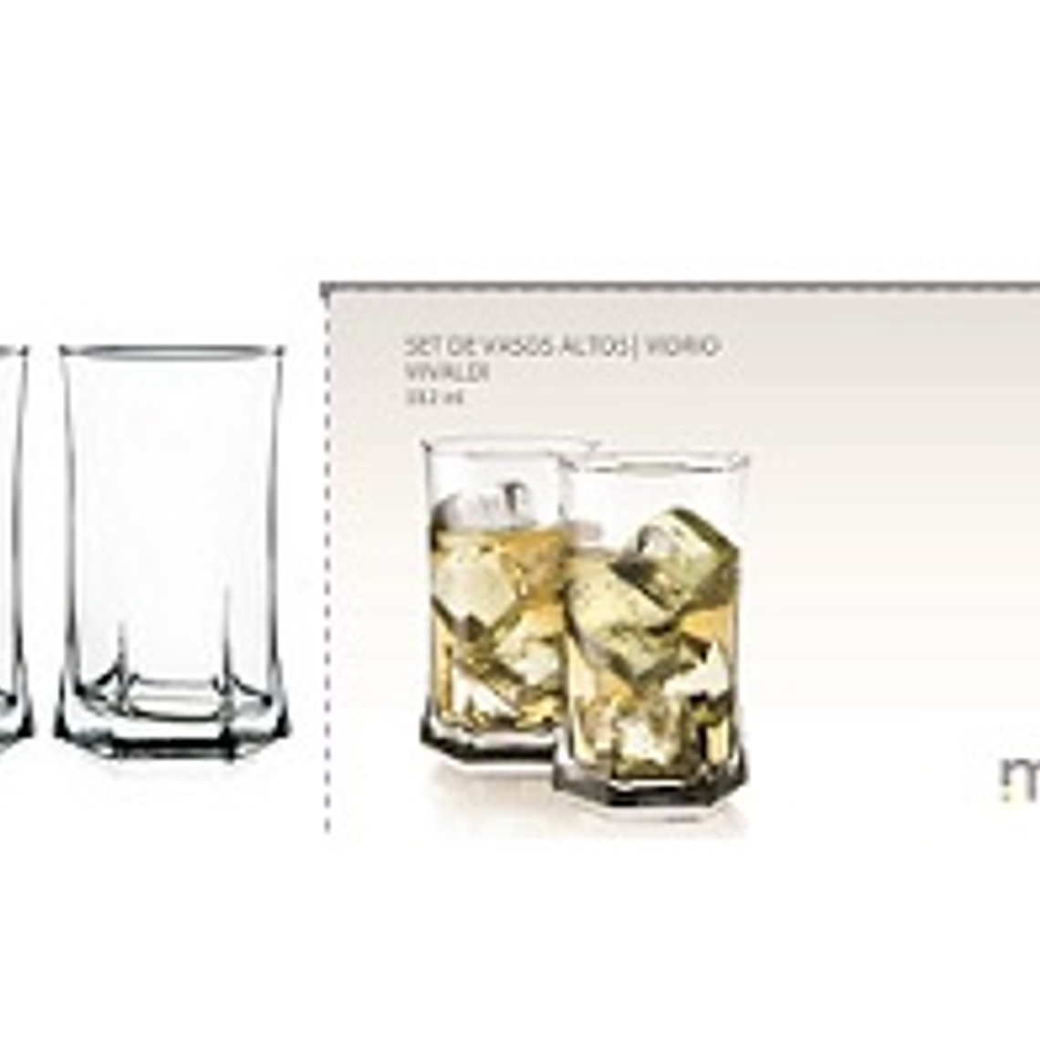 SET X 6 VASOS VIVALDI BEBIDAS  0107EL6MICA 1