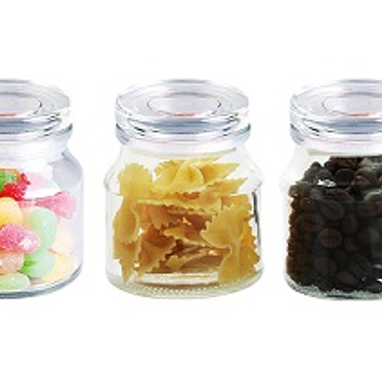 SET 3 FRASCO DE VIDRIO 150 ML  # 10603000   901 1