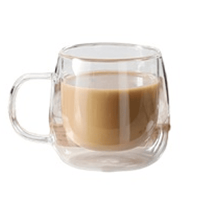 TAZA BOROSILICATO 200 ML DOBLE PARED # 230122  737