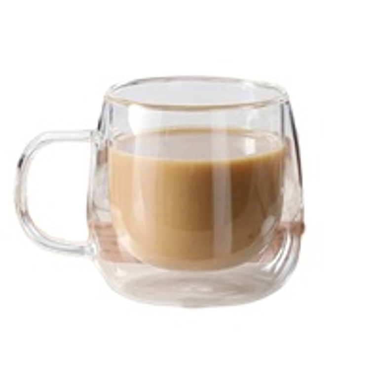 TAZA BOROSILICATO 200 ML DOBLE PARED # 230122  737 1