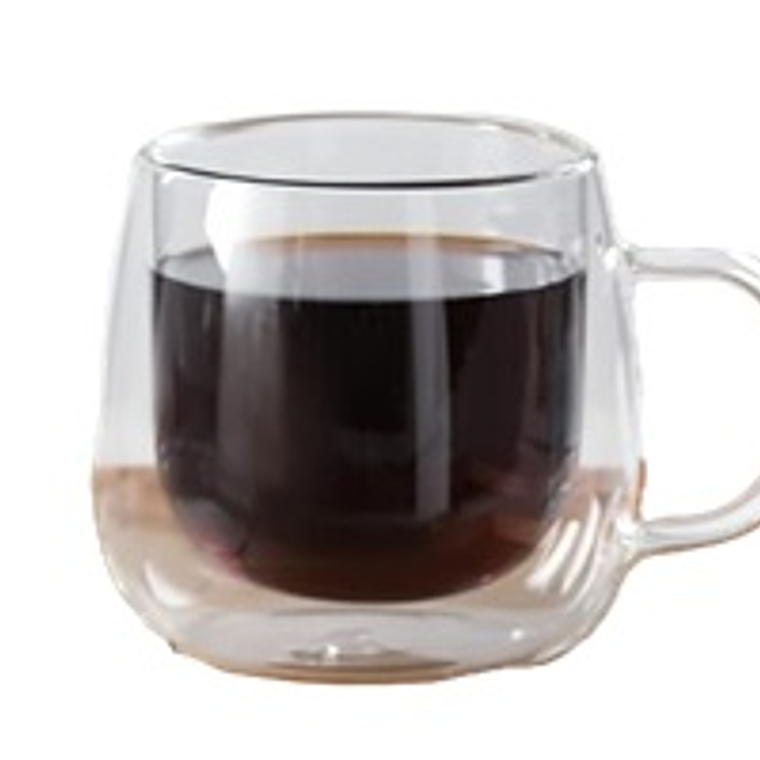 TAZA BOROSILICATO 250 ML DOBLE PARED # 230123  737 1
