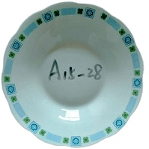 PLATO HONDO LOZA 9\ MOD. A15-28          737