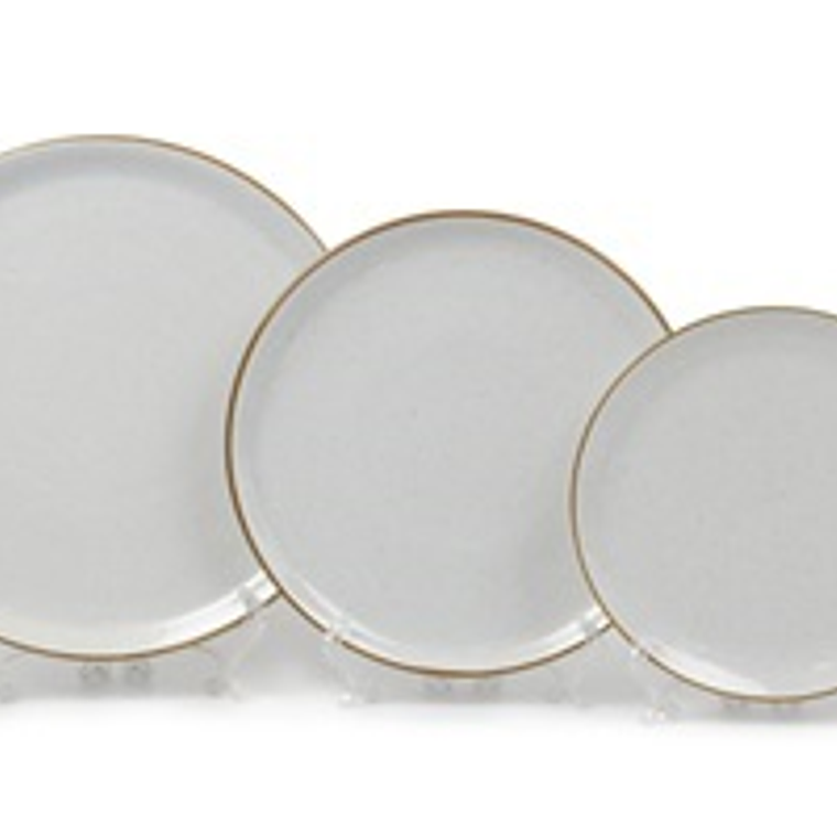 PLATO TENDIDO HOTELWARE 24 CM BEIGE JASPEADO GF03 1